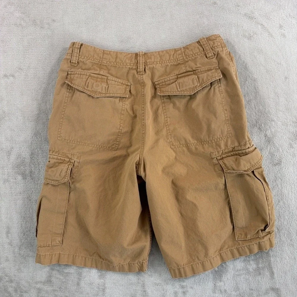 Banana Republic Cargo Shorts in Brown Ripstop Men 32x11 Safari Travel Hiking